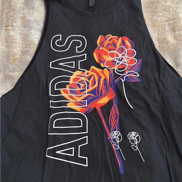 Adidas floral tank top black - Picture 2 of 8